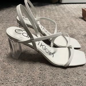 Sexy White and Clear CK Heels